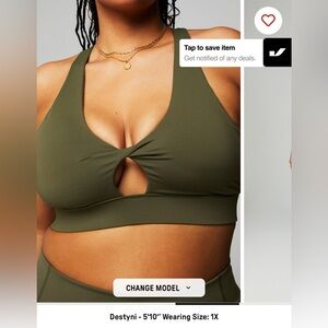 Oasis Twist Medium Impact Sports Bra, only worn once.